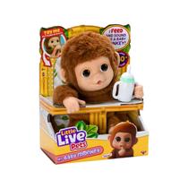 Pelúcia Macaquinho Little Live Pets My Baby Brinquedo Infantil Fofo