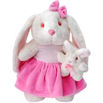 Pelucia mamae coelha com bebe 30cm lovely Pelucia mamae coelha com bebe 30cm lovely