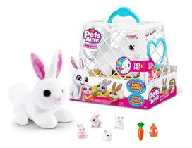 Pelucia Mamae Coelha Pets Alive Mama Bunny Surprise Pelucia Mamae Coelha Pets Alive Mama Bunny Surprise