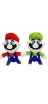 Pelúcia Mario Luigi Kit 2 Personagens Infantil Pelúcia Mario Luigi Kit 2 Personagens Infantil