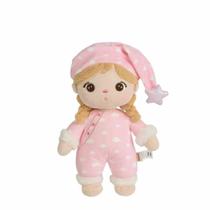 Pelúcia Metoo Doll Original Angel Menino Pijama Rosa 30cm