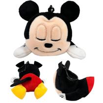 Pelúcia Mickey Mouse Clip On Dormindo 12 cm Chaveiro Disney