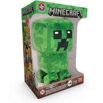 Pelúcia Minecraft Creeper 16cm Verde Estrela