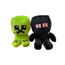 Pelúcia minecraft creeper e enderman