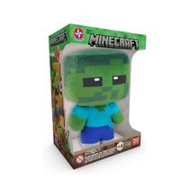 Pelúcia minecraft zombie 18cm - estrela 800044 Pelúcia minecraft zombie 18cm - estrela 800044