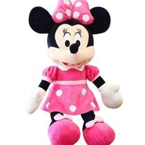 Pelucia Minnie de 50cm Rosa GRANDE Linda Pelúcia Macia Minie Infantil - Boneca Ratinha Mini Minn Menina Mine - PANAMI
