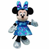 Pelúcia Minnie Mouse Beanie Babies Ty Vestido Azul 17cm Dtc