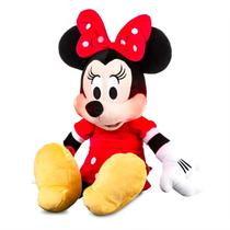 Pelucia Minnie Mouse Grande Com Sons e Luzes nas Bochechas Original Disney - Multikids