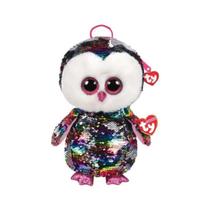Pelúcia Mochila Infantil Ty Fashion Owen Coruja de Paete 502