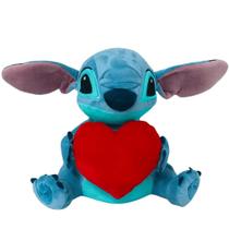 Pelúcia Multikids Disney Stitch Coração Mecanismo Poliéster 30cm