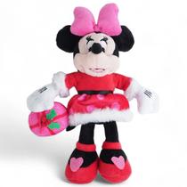 Pelúcia Natal Minnie Mamãe Noel com Presente 36cm - Disney