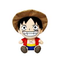 Pelucia one piece monkey d. luffy color anime 25cm
