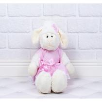 Pelucia ovelha fufy 26 cm - vestido com lese