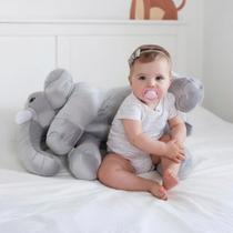 Pelúcia Para Bebê Elefante News Almofada Travesseiro Menino Menina 60 cm
