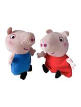 Pelúcia Peppa Pig Conjunto George e Peppa 17cm - Sunny 2344