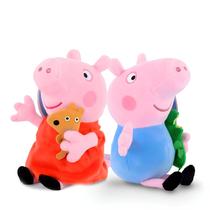 Pelúcia Peppa Pig E George Pig Brinquedo Infantil Presente