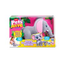 Pelucia Pets Alive Mamae Elefante E Filhotes 1272 Pelucia Pets Alive Mamae Elefante E Filhotes 1272