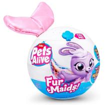 Pelucia Pets Alive Zuru Furmaids Candide Rosa Pelucia Pets Alive Zuru Furmaids Candide Rosa