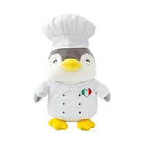 Pelúcia Pinguim Cozinheiro Italiano Miniso Colecao Mundo Pelúcia Pinguim Cozinheiro Italiano Miniso Colecao Mundo