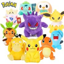 Pelúcia Pokemon Pikachu Charizard Gengar Snorlax Bulbasaur Charmander Squirtle Dragonite
