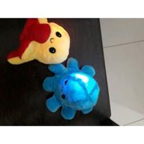 Pelúcia Polvo Reversível 20 cm - COM LED /PISCA Humor Feliz e Bravo
