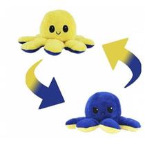 Pelucia Polvo Reversivel Grande - Azul e Amerelo BBR Pelucia Polvo Reversivel Grande - Azul e Amerelo BBR