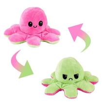 Pelucia Polvo Reversivel Grande - Rosa e Verde BBR