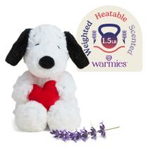 Pelúcia Ponderada Warmies Snoopy Coração Vermelho 36 cm