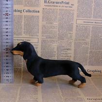 Pelúcia Realista De Dachshund, Modelo De Animal De Pelúcia, Cachorro De Salsicha, Ornamento Fofo,
