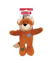 Pelúcia resistente para cães raposa Kong Wild Knots Fox - P/M