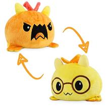 Pelúcia Reversível TeeTurtle Dragão Laranja e Amarelo com Óculos Pelúcia Reversível TeeTurtle Dragão Laranja e Amarelo com Óculos