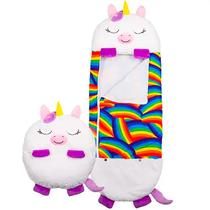 Pelúcia Saco de Dormir 3 em 1 Unicórnio R3354 - BBR Toys