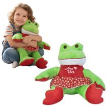 Pelúcia Sapo Fofo 35cm Macio Presente Infantil