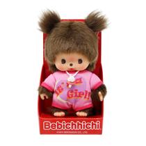 Pelúcia Sekiguchi Bebichhichi Menina 14 cm com Macacão Rosa Pelúcia Sekiguchi Bebichhichi Menina 14 cm com Macacão Rosa