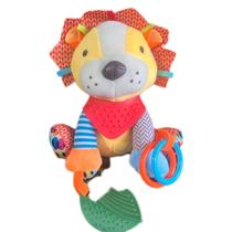 Pelúcia Sensorial Interativa chocalho conforto bebê animais - 70P