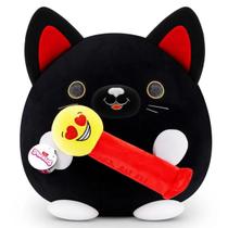 Pelúcia snackles 35cm - gata luna com bala pez - candide