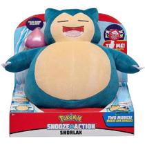 Pelúcia Snorlax Pokémon De Luxo Com Som Original Sunny 25cm