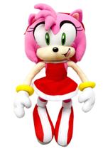 Pelúcia Sonic e Amy Rose - 23cm