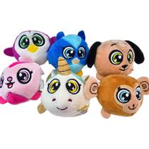 Pelúcia Squish Mania Animais Coleção Completa com 6 Pelúcia Squish Mania Animais Coleção Completa com 6