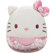 Pelucia squishmallows hello kitty veludo 50 anos 20cm sunny