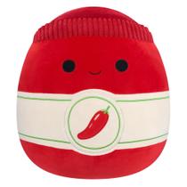 Pelúcia Squishmallows Illia Red Sriracha 40 cm - Boneco Macio Grande