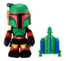 Pelúcia Star Wars Boba Fett Com Lançador De Foguete - Mattel