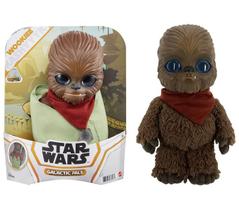 Pelúcia Star Wars Wookie Amigos Galacticos Com Bolsa de Transporte - Chewbacca - Mattel - GYT68