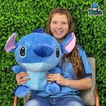 Pelúcia Stitch e Angel 50cm Antialérgico Macio e Lavável