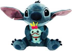 Pelúcia Stitch e Scrump 33cm Original Disney FUN