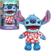 Pelucia stitch interativa havaiano chatty wow 30cm - sunny