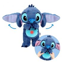 Pelucia stitch mexe a orelha 33cm