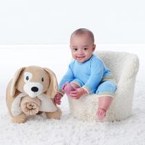 Pelúcia Travesseiro com Manta Cachorro para Bebê Masculino - Pimpolho