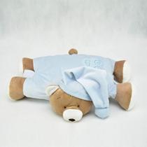 Pelúcia Travesseiro Urso Nino Azul Puppet Zip Toys