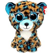 Pelúcia Ty Beanie Boo Leopardo Cobalt Olhinhos de Glitter